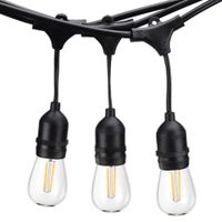 Serie de Luces LED Vintage Negro para Exterior