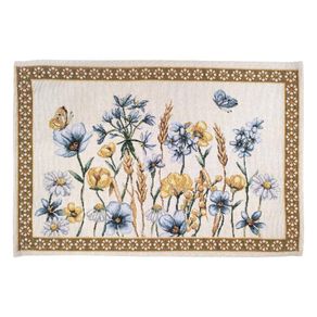 Individual Decorativo Flores Blat 30x45 Cm