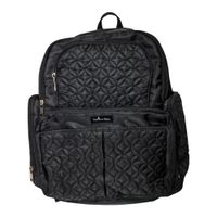 Pañalera-Tipo-Mochila-Textura-Negra