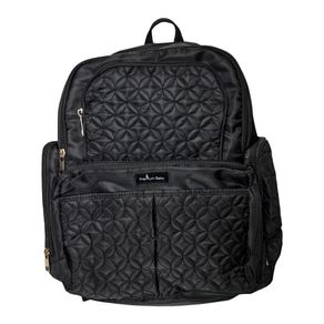 Pañalera-Tipo-Mochila-Textura-Negra
