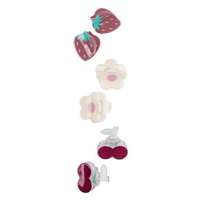 Set de 6 Ganchos para el Cabello con Frutas