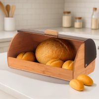 Panera Metálica con Base de Madera