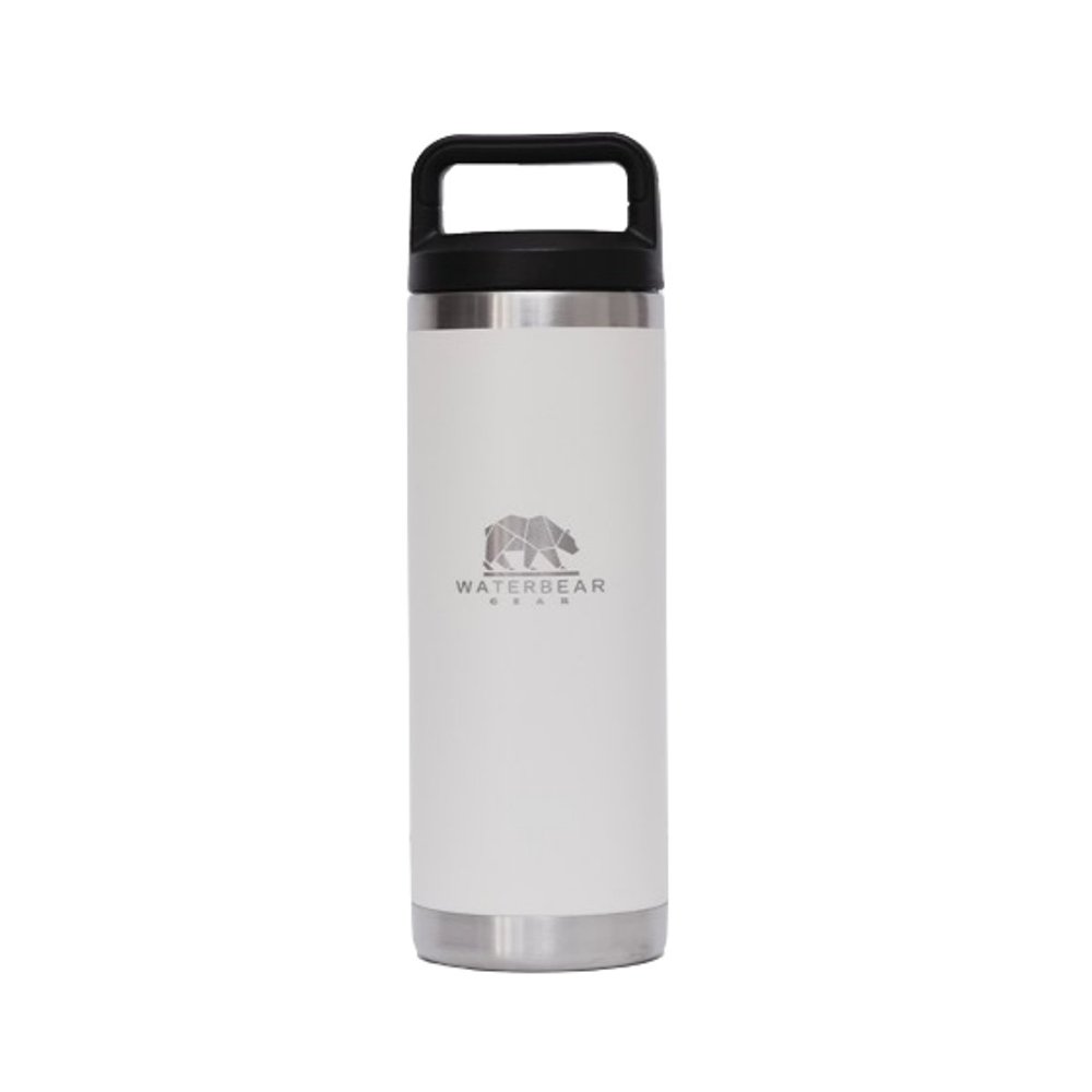 Termo de 532 ml de Acero Inoxidable Color Blanco Vaso Térmico de Acero Blanco 18oz