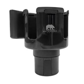 Portavasos Ajustable para Auto de Plástico Negro