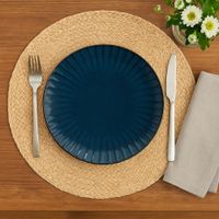 Plato para Cena Azul Tornasol 10.8 Plg