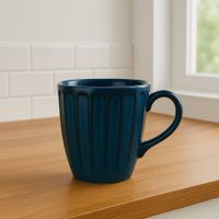 Pocillo de Cerámica Estilo Elegante Azul 13.5 Onz