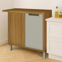 Gabinete de Esquina Impera Café y Blanco 93X52X86 Cm -  Z