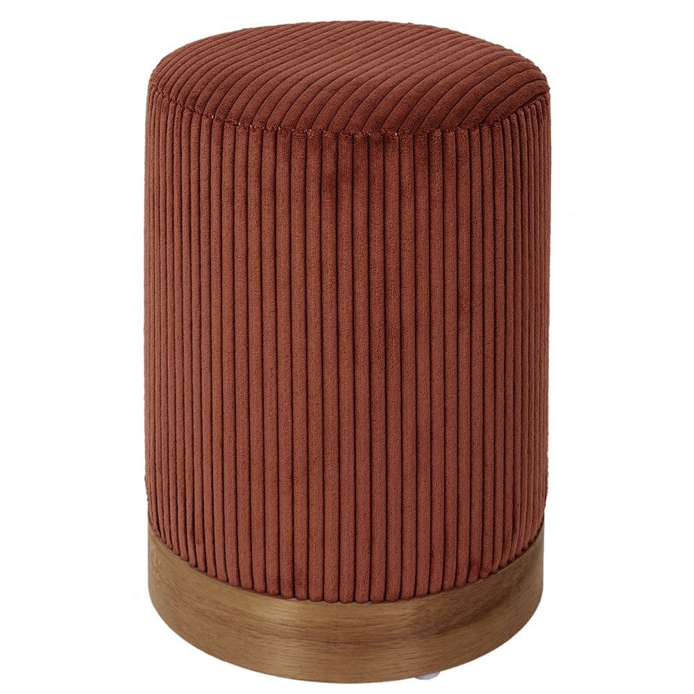 Banco Scott Tapizado con Base de Madera 30 x 30 x 40 cm Color Corinto Banco Scott Tapizado…