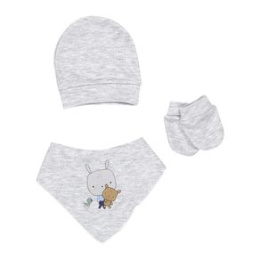 Set de Gorro y Guantes Gris