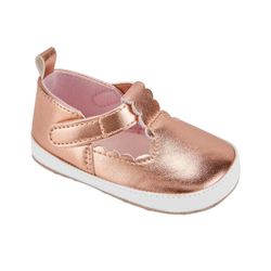 Zapato Metallic T-Strap 0-3M