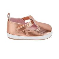 Zapato Metallic T-Strap 0-3M