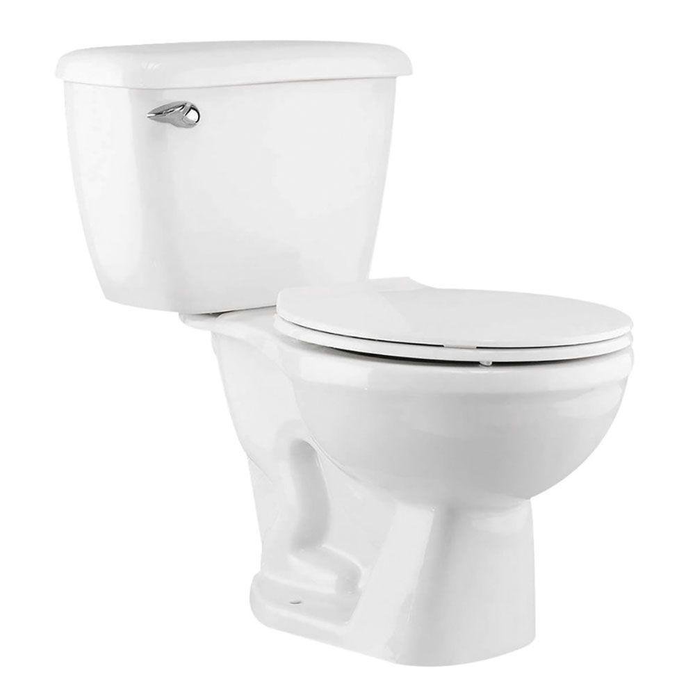 Sanitario de 2 Piezas Ecoline Redondo Blanco con Palanca