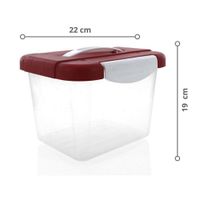 Caja-Click-con-tapa-y-Agarrador-4-L-Rojo