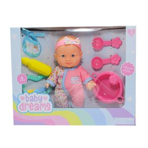 Muñecas Baby Dreams con 6 Accesorios