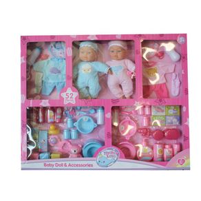 Bebes-Gemelas-con-Accesorios-31-cm-Mother-Love