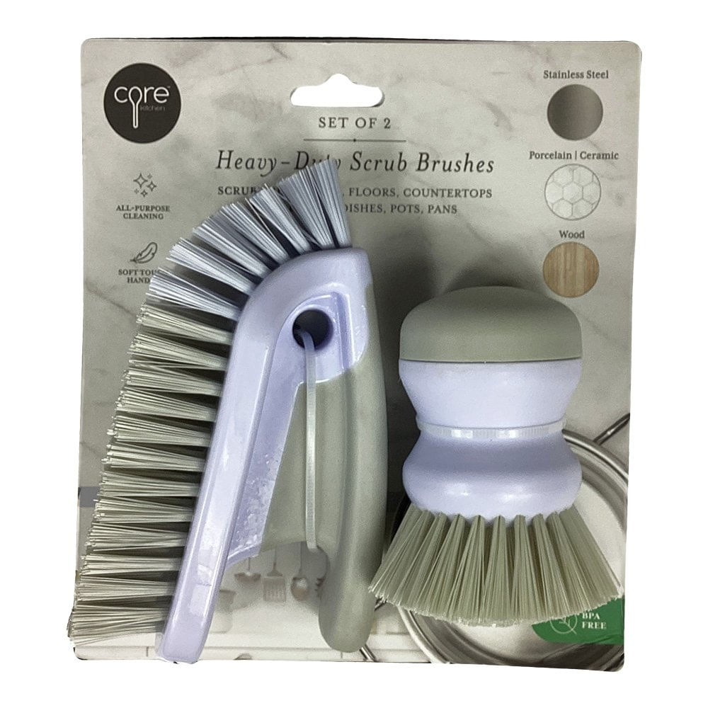 Set de 2 Cepillos de Limpieza Reforzados Beige Set de 2 Cepillos Reforzados para Limpieza…