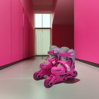 Patines-en-Linea-Ajustables-Rosados-Talla-M