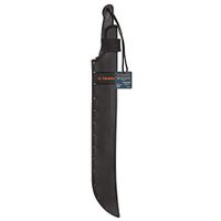 Machete Doble Filo con Cacha Bimaterial y Funda 18 Plg
