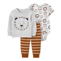 Conjunto de Cárdigan y Pantalón a Rayas