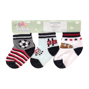 Set de 3 Pares de Calcetas 6-12 Meses