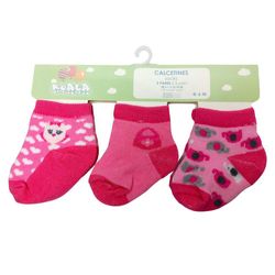 Set de 3 Pares de Calcetas 0-6 Meses