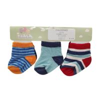 Set de 3 Pares de Calcetas 0-6 Meses