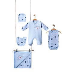 Set para Recién Nacido Azul 5 Pzas