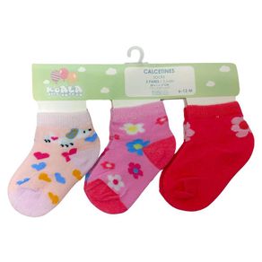Set de 3 Pares de Calcetas 6-12 Meses