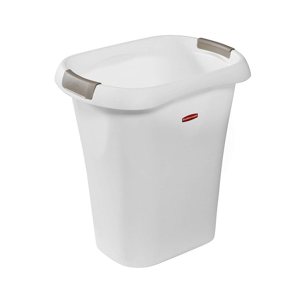 Basurero Plástico Blanco de 20 Litros Basurero Plástico Sin Tapa Color Blanco de 20 Litros