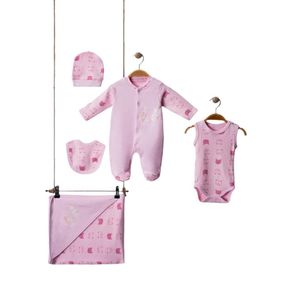 Set-para-Recien-Nacido-Rosado-5-Pzas