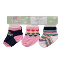 Set de 3 Pares de Calcetas 0-6 Meses