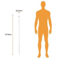 Tubo LED T8 Transparente 18 W 121 Cm