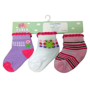 Set de 3 Pares de Calcetas 6-12 Meses