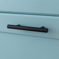 Halador Negro Mate Barra 96mm Rish