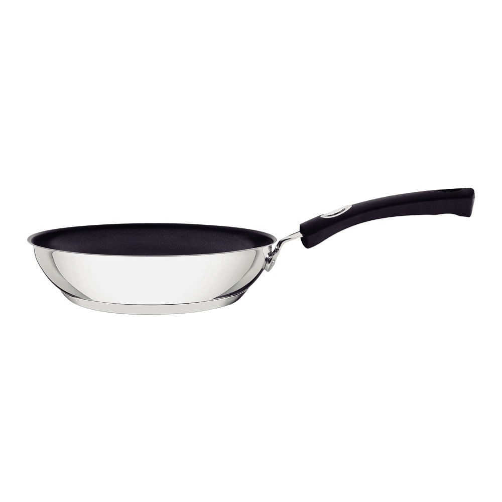 Sartén Solar 24 cm con Mango de Silicón Antideslizante Color Plateado