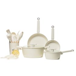 Batería de Cocina Fiori 26 Piezas Crema