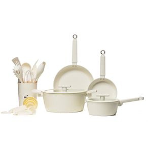 Batería de Cocina Fiori 26 Piezas Crema