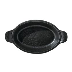Plato Hondo Ovalado Negro