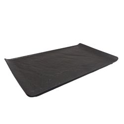 Plato Plano Rectangular Negro
