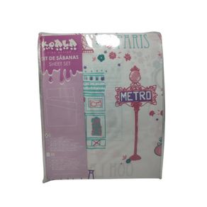 Set de 3 Sábanas Infantil Estampado París