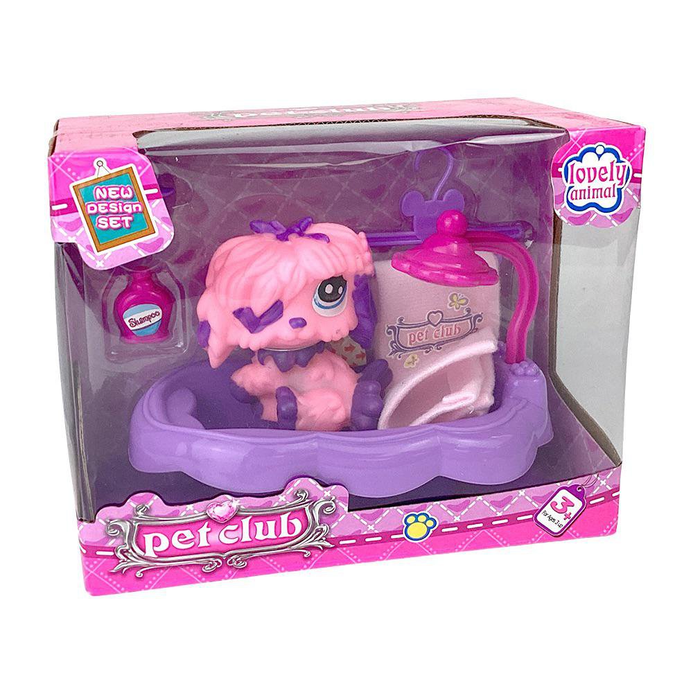 Set de Mascota Pet Club con Accesorios de Cuidado 3+ Años Set de Mascota con Accesorios