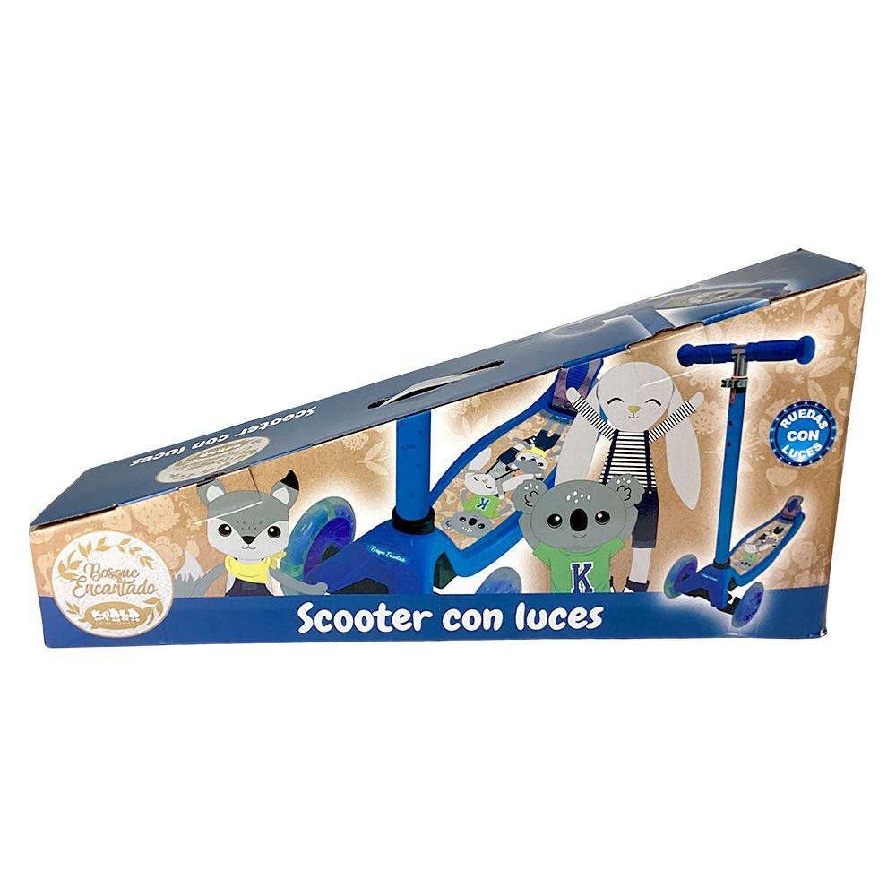 Monopatín de 3 Ruedas para Niño Color Azul Scooter de 3 Ruedas Azul