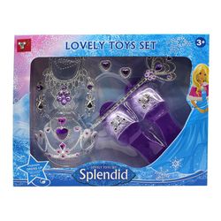 Set de Joyería y Zapatos de Princesa Color Morado