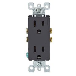 Tomacorriente Toma 1-15 R Doble Marfil - Leviton