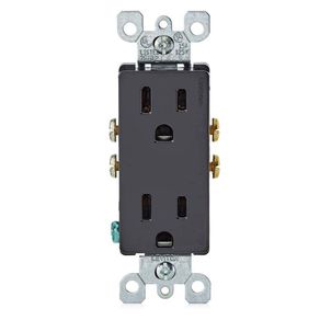 Tomacorriente Toma 1-15 R Doble Marfil - Leviton