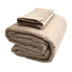 Set de Cubrecama Quilting Taupe - Varios Tamaños