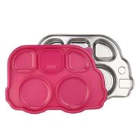 Plato Con Divisiones Dindin Acero Inoxidable - Innobaby Varios Colores