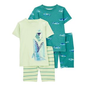 Pijama para Bebé de 4 Pzas con Estampado de Tiburón Varias Tallas
