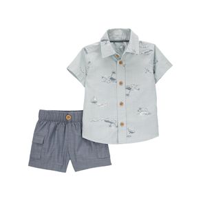 Set de 2 Piezas con Short y Camisa Varias Tallas