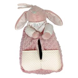 Organizador-de-Pañales-con-Conejo-de-Peluche-Rosado